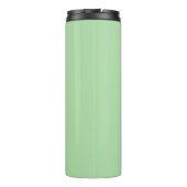 Leuke Happy Tuxedo Kat op Lichtgroen Thermosbeker (Achterkant)