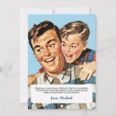 Leuke  Happy Vaderdag van Son Groet Feestdagenkaart (Voorkant)