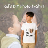 Leuke Hart foto Ik hou van mijn moeder Zoon T-shirt