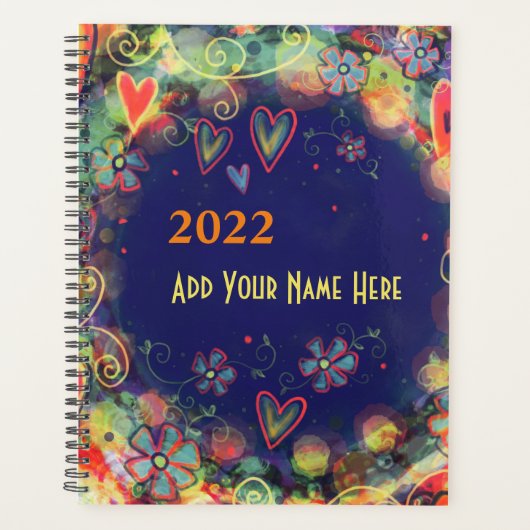 Leuke Hart Gepersonaliseerde Inspirivity Planner (Voorkant)