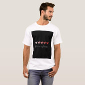 Leuke hart ontwerp t-shirt (Voorkant volledig)
