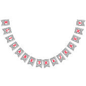 Leuke harten Bunting Banner (Alle)