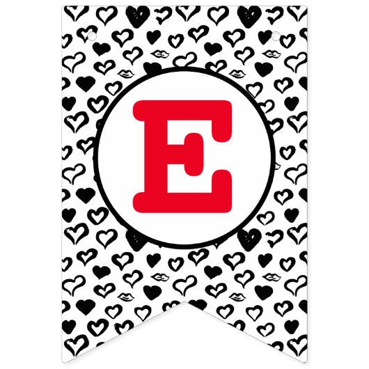 Leuke harten Bunting Banner (Eerste vlag)