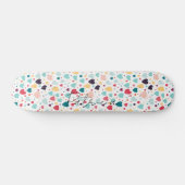Leuke harten en Polka Dots Patroon Kleurrijke Girl Persoonlijk Skateboard (Horizontaal)