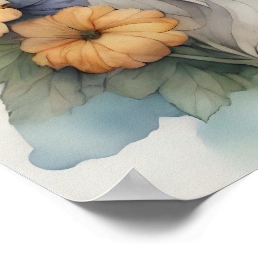 Leuke Havanese Hond in Waterverf Poster (Hoek)