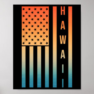 Leuke Hawaiaanse Kunst Voor Mannen Vrouwen Surfen Poster