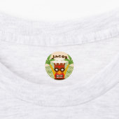 Leuke Hawaiiaanse Tiki Naam Retro Island Vibes Kin Labels (Aangebracht)