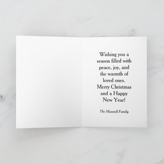 Leuke “Heb een Ijsdag” Gepersonaliseerde Familiena Feestdagen Kaart (Binnen)