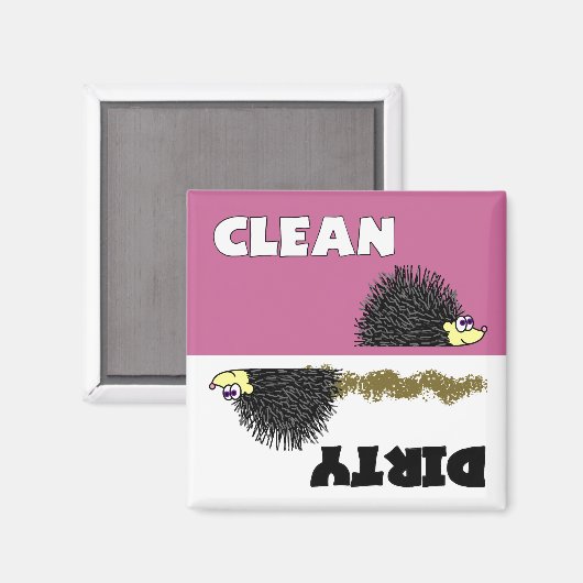 Leuke Hedgehog Clean / Vuile Vaatwasser Magnet (Voorkant / Achterkant)