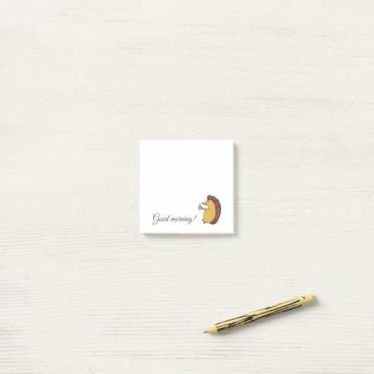 Leuke Hedgehog Tekennotities Post-it® Notes (Op bureau)