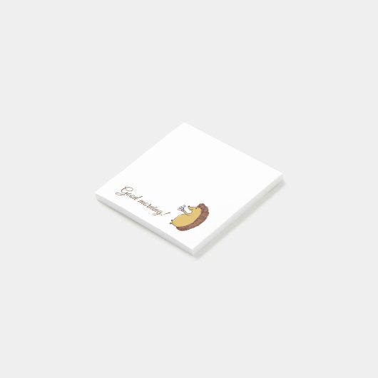 Leuke Hedgehog Tekennotities Post-it® Notes (Schuin)