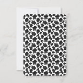 Leuke Heilige Koe Meisje Grappig Roze Baby Eerste Bedankkaart (Achterkant)