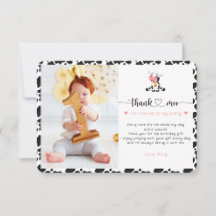 Leuke Heilige Koe Meisje Grappig Roze Baby Eerste 