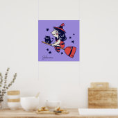 Leuke Heks aangepaste naam Halloween poster (Keuken)