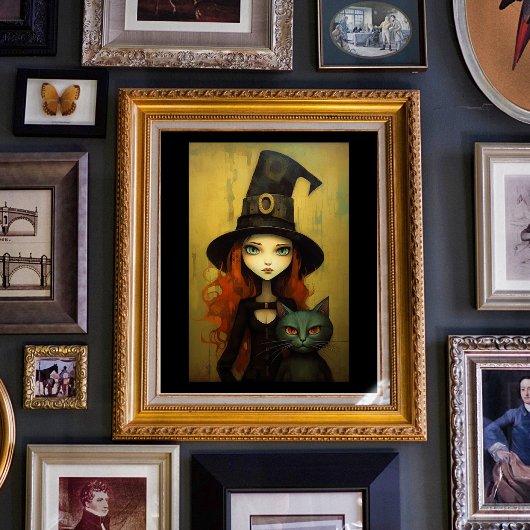 Leuke heks Halloween Poster