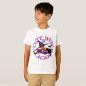 Leuke heks samenleving trick or treat t-shirt (Voorkant volledig)