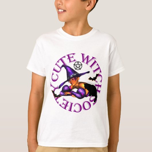 Leuke heks samenleving trick or treat t-shirt (Voorkant)