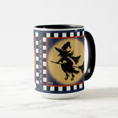 Leuke heks silhouetten Halloween Mok (Voorkant rechts)