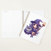 Leuke heks & uil ontwerp - Schattige Halloween sti Planner (Display)