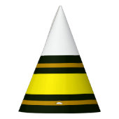 Leuke Helder Geel Bruin Kamp Groene Racing Stripes Feesthoedjes (Links)