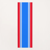 Leuke Helder Rood Wit Blauw Moderne Racing Stripes Yogamat (Voorkant)