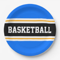 Leuke Helderblauw Zwart Geel BASKETBAL Strepen
