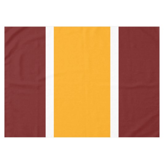 Leuke Heldere Gele Witte Retro Rode Zomer Strepen Tafelkleed (Voorkant (Horizontaal))