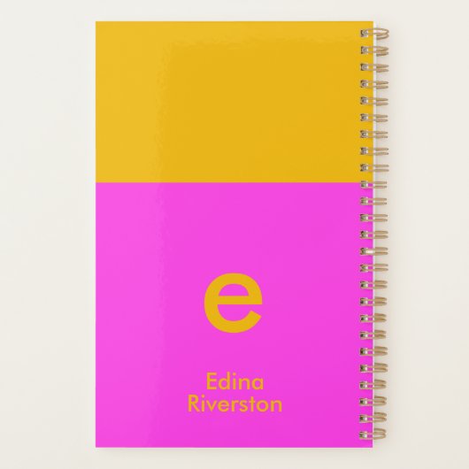 Leuke Heldere Gepersonaliseerde Planner Aangepaste (Achterkant)
