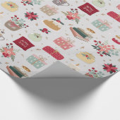 Leuke heldere kerst cadeaupapier (Hoek)