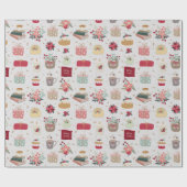 Leuke heldere kerst cadeaupapier (Vlak)