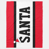 Leuke Heldere Kerstmis Rode Witte Strepen SANTA Te Fleece Deken (Voorkant)