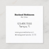 Leuke Heldere Kleurrijke Hond Custom Pet Sitter Vierkante Visitekaartje (Achterkant)