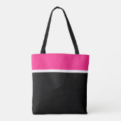 Leuke heldere roze witte bovenste strepen op moder tote bag (Achterkant)