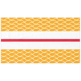 Leuke Heldergele Oranje Golven Rood Witte Strepen Tafelkleed