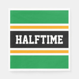 Leuke Heldergroen Geel Zwart HALFTIME Stripes Servet