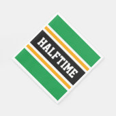 Leuke Heldergroen Geel Zwart HALFTIME Stripes Servet (Hoek)