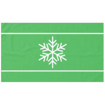 Leuke Heldergroene Nordic White Snowflake Stripes