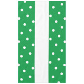 Leuke  Heldergroene Witte Strepen Polka Dots Tafelkleed (Voorkant)