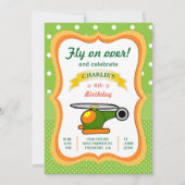 Leuke Helikopter Kids Verjaardagsfeestuitnodiging Kaart (Voorkant)