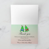 Leuke Helse Paar Peren Trouwfeest Bedankkaart (Binnen)