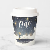 Leuke Hemelse Verjaardagssterren Waterverf Boy Papieren Bekers (Voorkant)