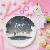 Leuke Hemelse Verjaardagssterren Waterverf Boy Papieren Bordje (Feest)