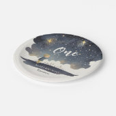 Leuke Hemelse Verjaardagssterren Waterverf Boy Papieren Bordje (Gekanteld)