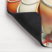 Leuke hennen met parel Kettingen Muismat (Hoek)