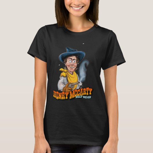 Leuke Henry McCarty alias Billy the Kid T-shirt (Voorkant)