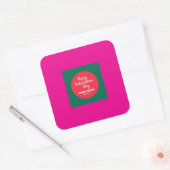 Leuke herdenkingsdagstickers vierkante sticker (Envelop)