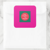 Leuke herdenkingsdagstickers vierkante sticker (Tas)