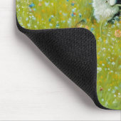 Leuke Herder Mix Hond Whimsical Art Bloemen Muismat (Hoek)