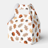 Leuke herfst bladeren, noten & persimons patroon bedankdoosjes (Voorkant Zijde)