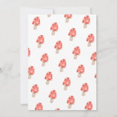 Leuke herfst fee bosrijke paddenstoelen baby showe kaart (Achterkant)